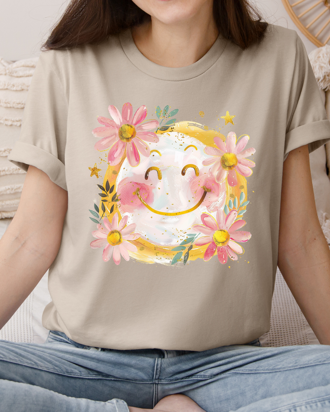 Hello Spring Happy Face – Forty One Threads