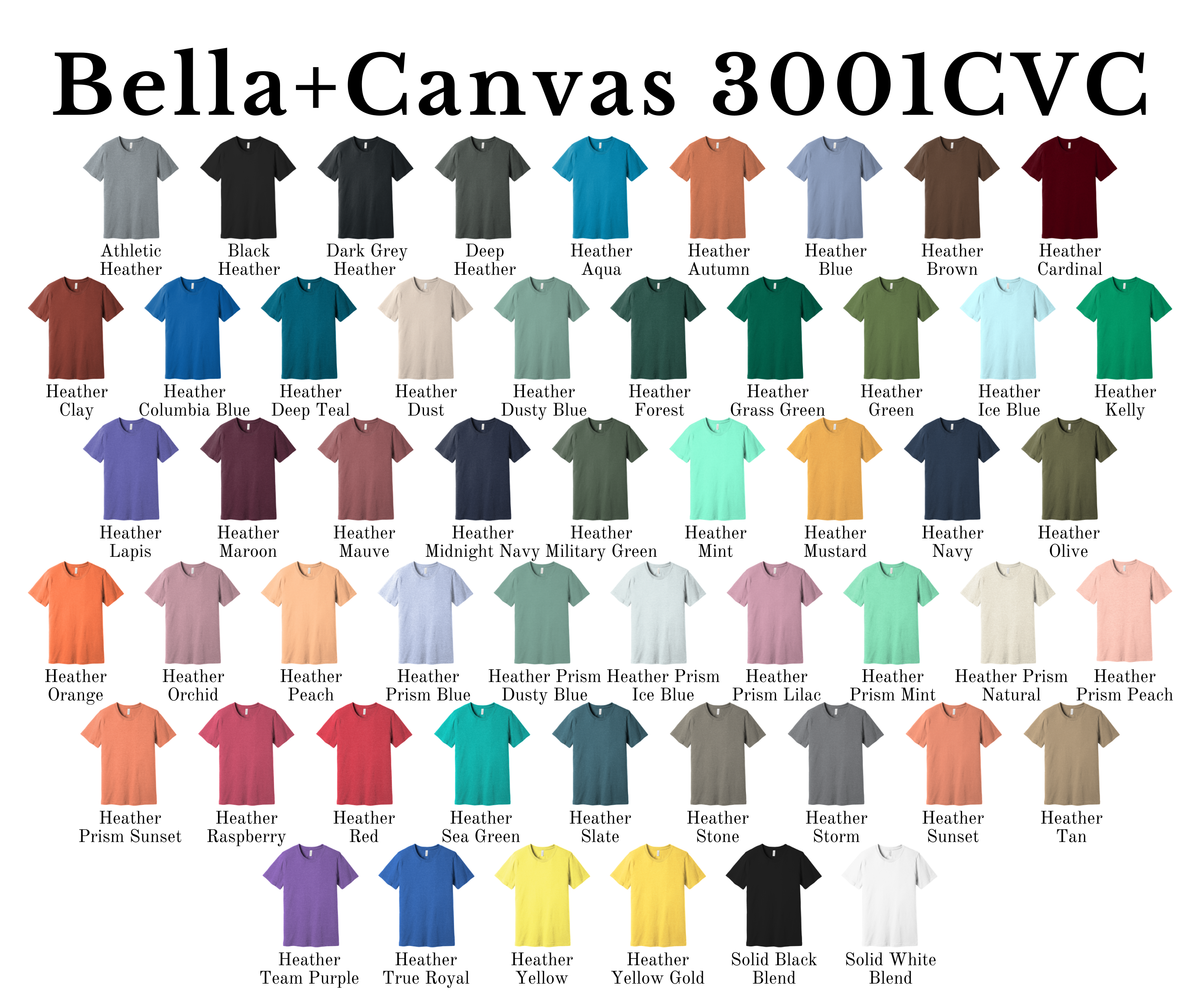 Size & Color Chart – Forty One Threads